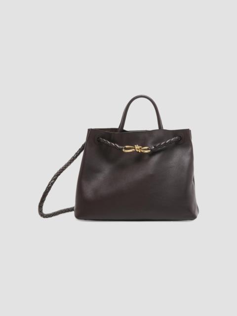 Bottega Veneta Women's Andiamo Medium Leather Top Handle Bag - Fondant