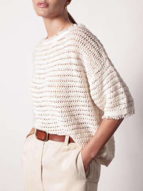 BROCHU WALKER The Simi Fringe Pullover