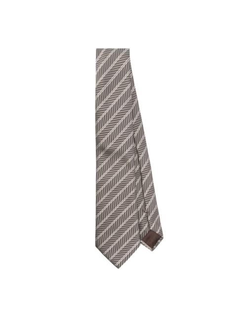 GIORGIO ARMANI patterned-jacquard tie