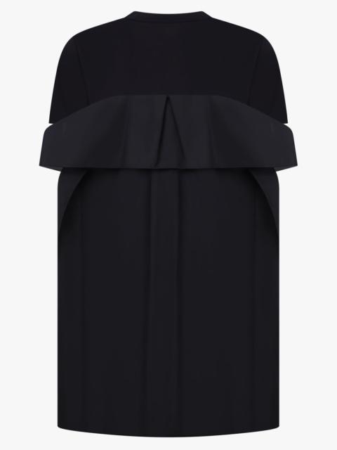 sacai LONG T-SHIRT X SHIRT PANEL | BLACK
