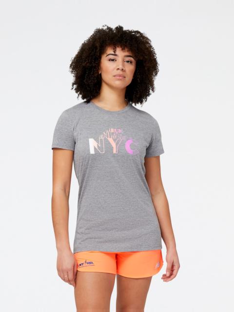 New Balance Run For Life Borough Graphic Short Sleeve