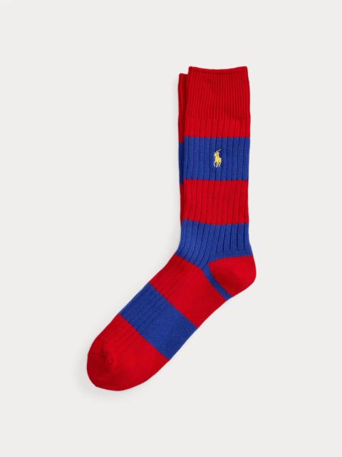 Polo Ralph Lauren Rugby-Stripe Cotton-Blend Crew Socks