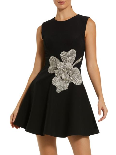 MAC DUGGAL Women's Embellished Crepe Minidress - Black