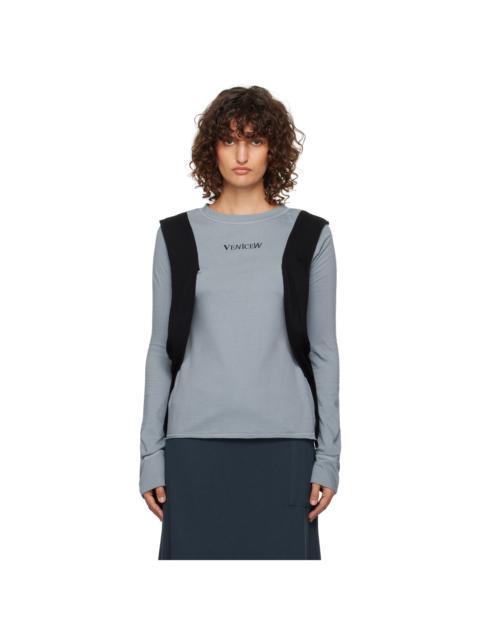 VeniceW Blue Backpack T-shirt