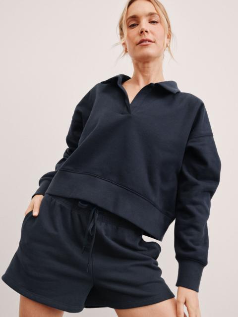 BEYOND YOGA LuxeFleece Collared Sweatshirt
