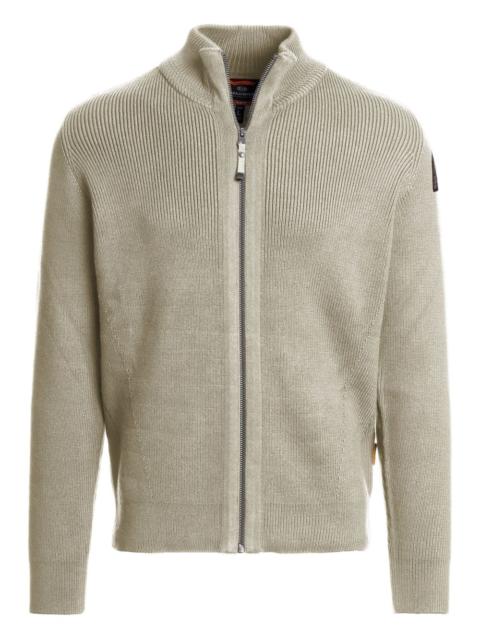 PARAJUMPERS Manny ribbed zip-up cardigan