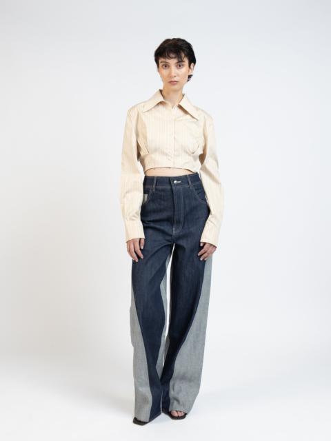 Elleme Cropped Shirt/Mustard