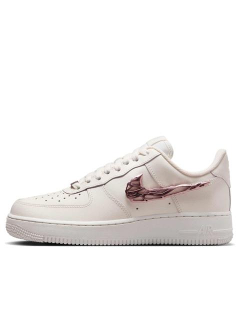 Nike (WMNS) Nike Air Force 1 Low 'Liquid Metal Swoosh Metallic Pink' IF1686-161