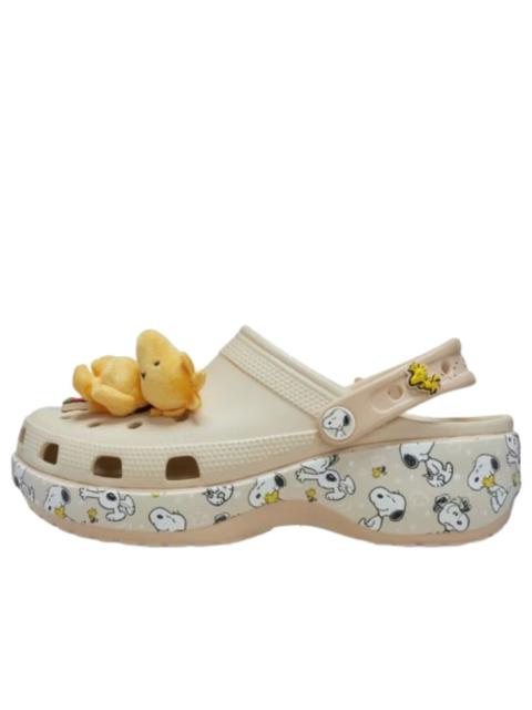 crocs (WMNS) Crocs x Peanuts Classic Platform Clog 'Snoopy Cloud' 212118-90H