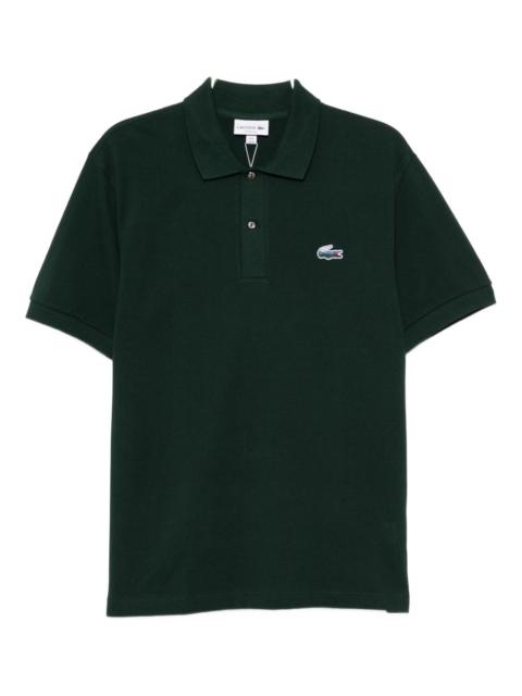 LACOSTE logo-appliqué cotton polo shirt