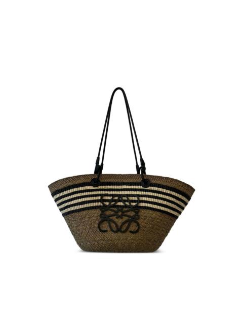 Loewe striped anagram basket bag