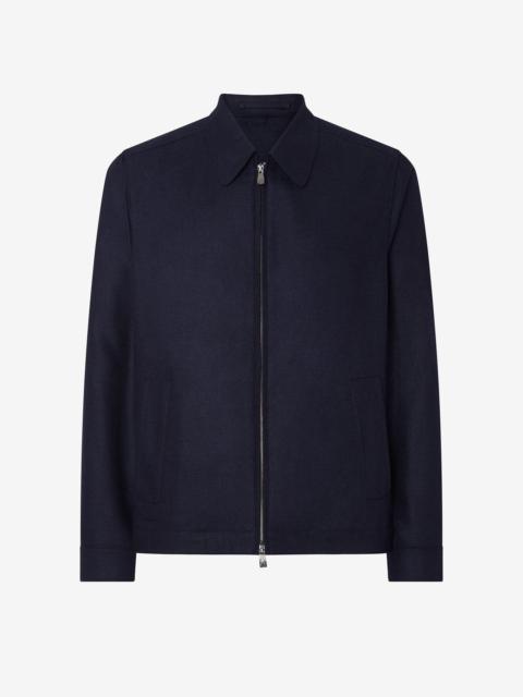 CORNELIANI Navy blue pure silk jacket