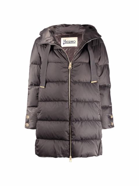 hooded padded coat