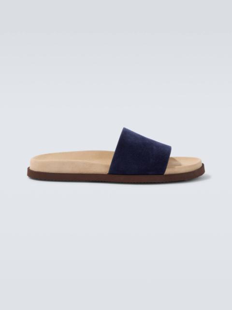 Brunello Cucinelli Suede slides