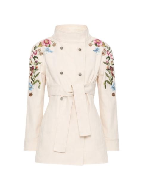 Valentino embroidered denim jacket