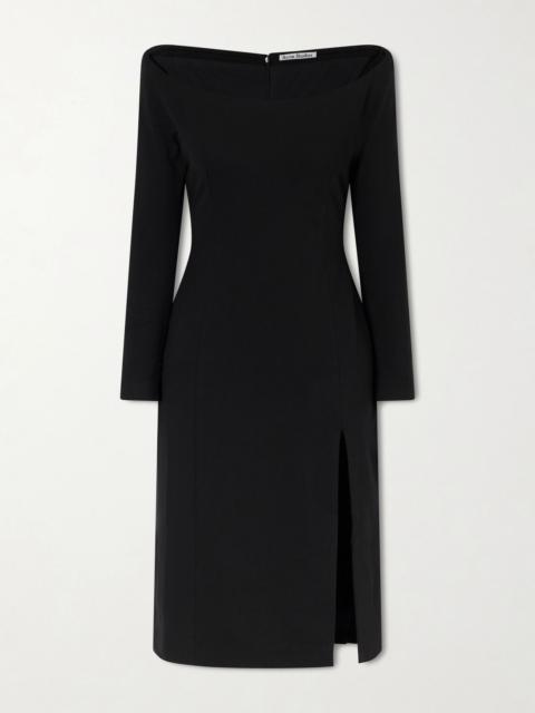 Acne Studios Dorana off-the-shoulder jersey midi dress Black