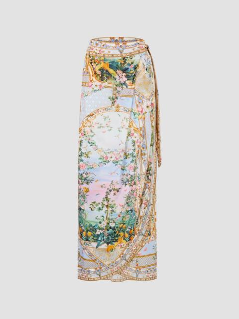 CAMILLA Women's Sisi Society Print Draped Wrap Maxi Sarong - Sisi Society