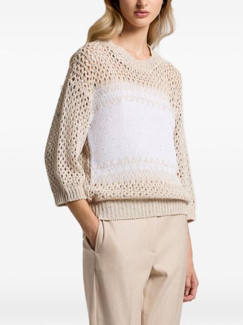 PESERICO openwork knitwear jumper