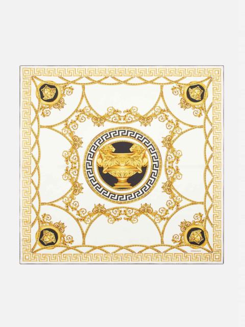 VERSACE La Coupe des Dieux Print Silk Foulard