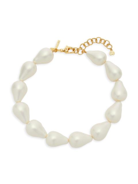 LELE SADOUGHI Women's Wilma 14K-Gold-Plated & Imitation Pearl Necklace - Holographic Pearl