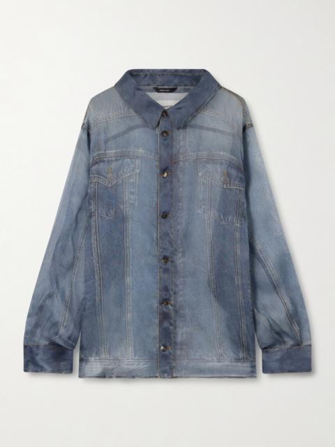 HAIKURE Maya Printed Silk-organza Shirt