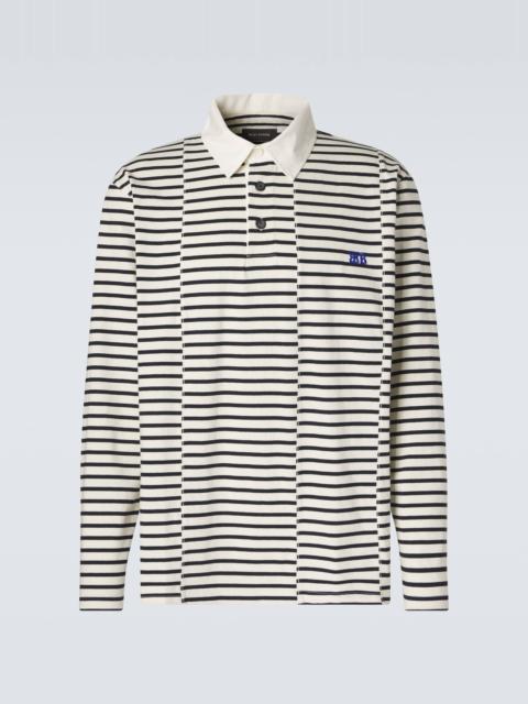 WALES BONNER City striped cotton polo shirt