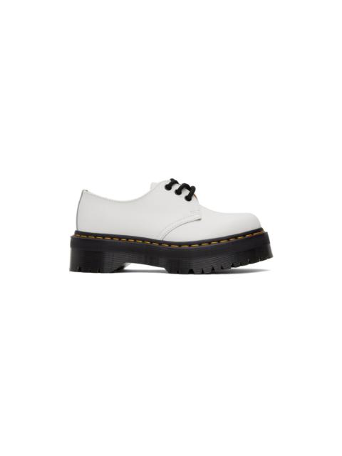 Dr. Martens White 1461 Smooth Platform Derbys