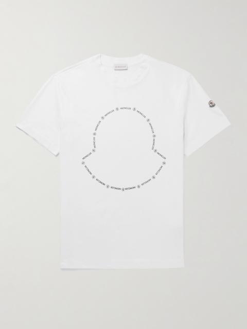 Moncler Logo-Appliquéd Printed Cotton-Jersey T-Shirt