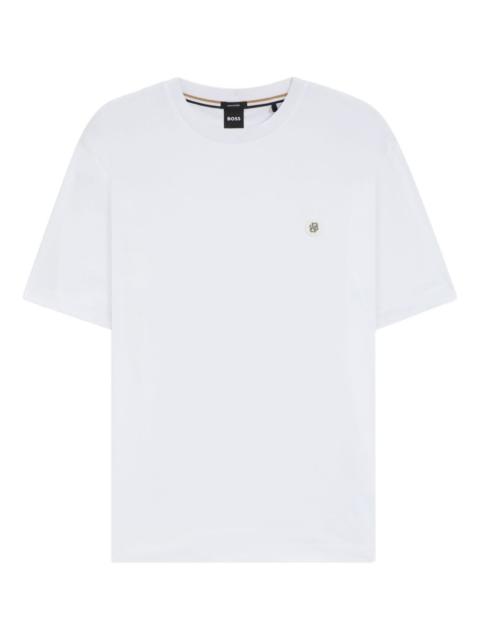 BOSS logo-plaque cotton T-shirt