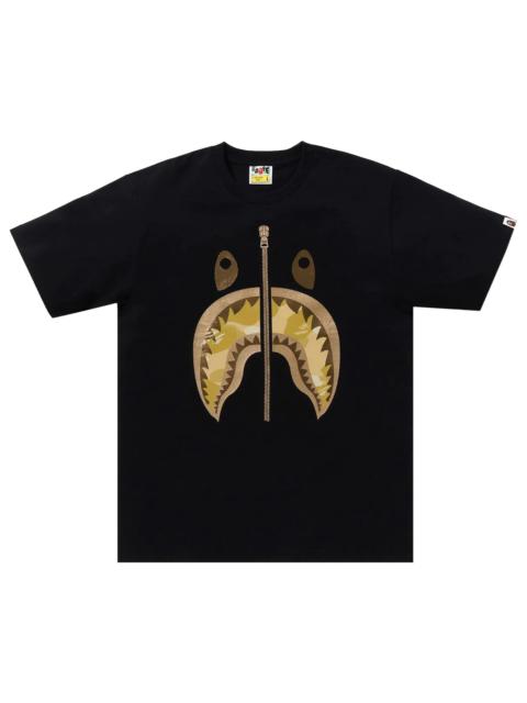 BAPE Color Camo Shark Tee 'Black/Yellow'