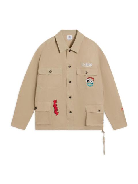 Li-Ning Li-Ning x Disney Toy Story Graphic Woven Jacket 'Khaki' AFDS457-2
