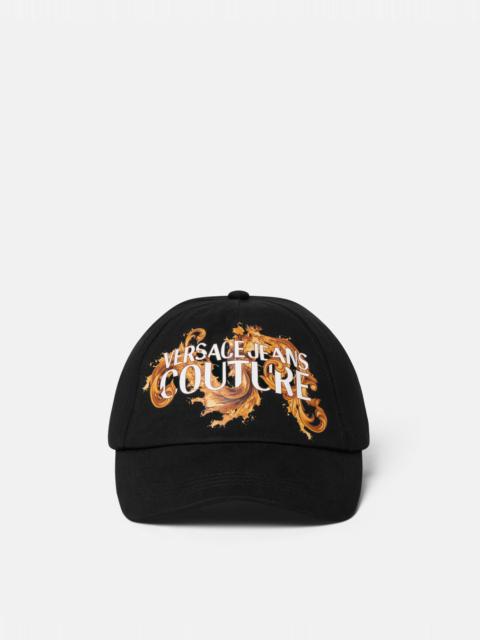 VERSACE JEANS COUTURE Printed Canvas Baseball Cap