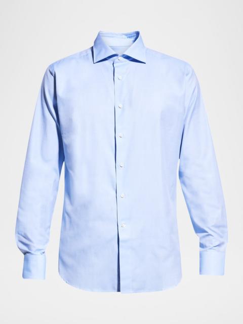 Canali Men's Wrinkle-Resistant Solid Dress Shirt