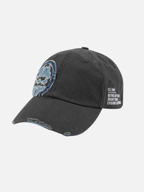 EVISU EMBROIDERY AND DISTRESSED EFFECT CAP
