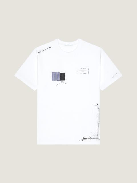 Givenchy T-SHIRT IN COTTON WITH TROMPE L'ŒIL ATELIER PRINT