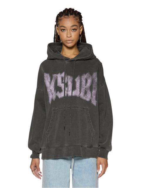 Ksubi WORLD TOUR OH G HOODIE CHARCOAL