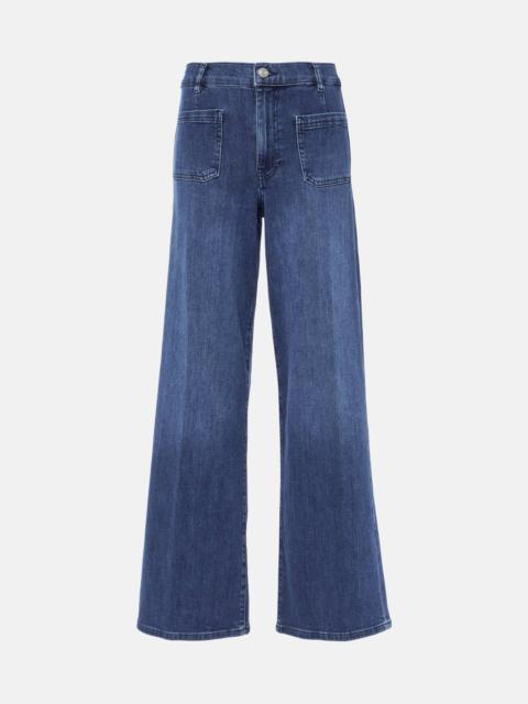 Le Slim Palazzo high-rise wide-leg jeans