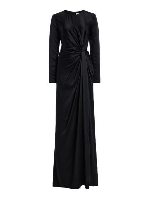 ADAM LIPPES Salome Silk Charmeuse Dress black