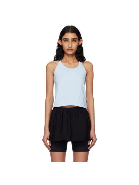 Kijun Blue Crochet Knit Tube Top | REVERSIBLE