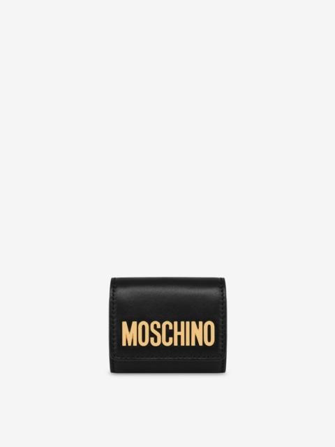 Moschino LETTERING LOGO AIRPODS HOLDER