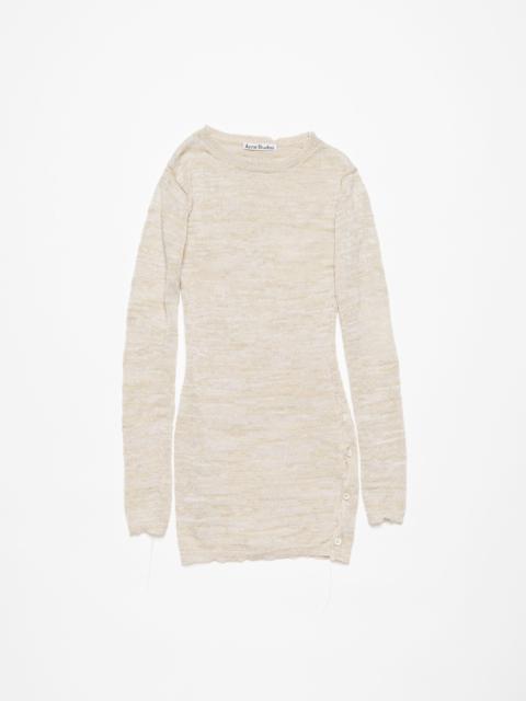 Crew neck knit top - Off white