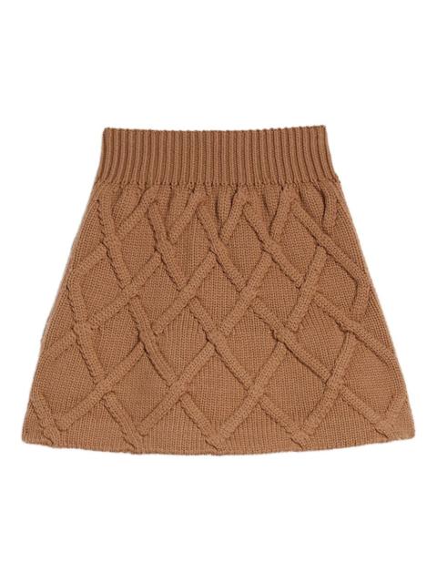 Jil Sander wool mini skirt