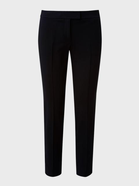 AKRIS Frankie Slim-Leg Ankle Pants, Black