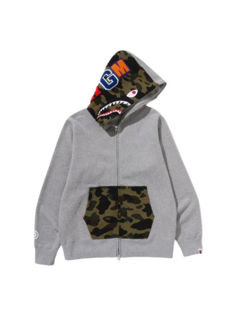 A BATHING APE® A Bathing Ape Shark Full Zip Hoodie 'Gray' 1L70-115-005-GRY