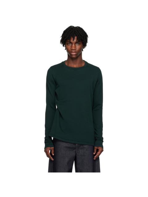 MARINA YEE Green Tuck Sweatshirt