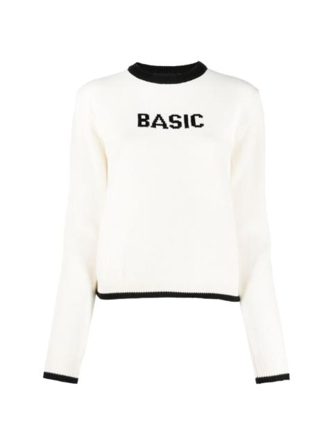 GCDS Basic patterned-jacquard jumper