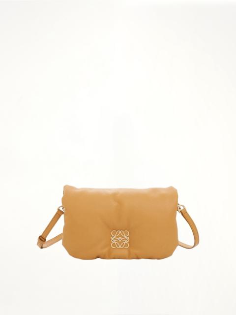 Loewe Mini Puffer Goya Bag in Shiny Nappa Lambskin in Camel