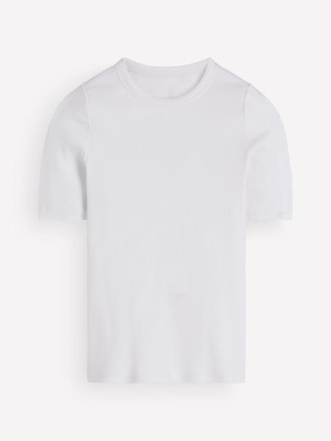 BODEN Ribbed Cotton T-Shirt-White
