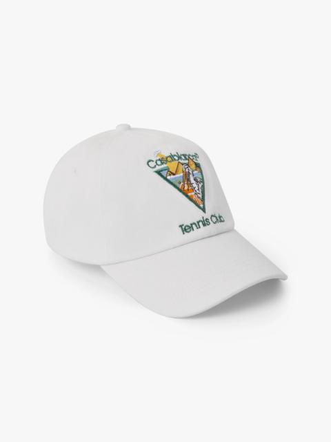 CASABLANCA White Tennis Club Icon Pyramid Abduction Cap | Casablanca Paris