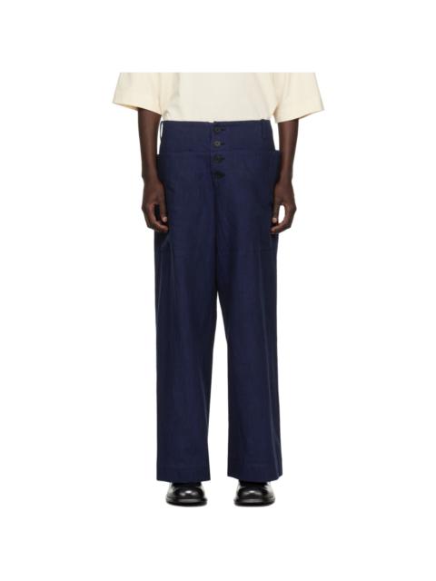 Toogood Blue 'The Sailor' Trousers